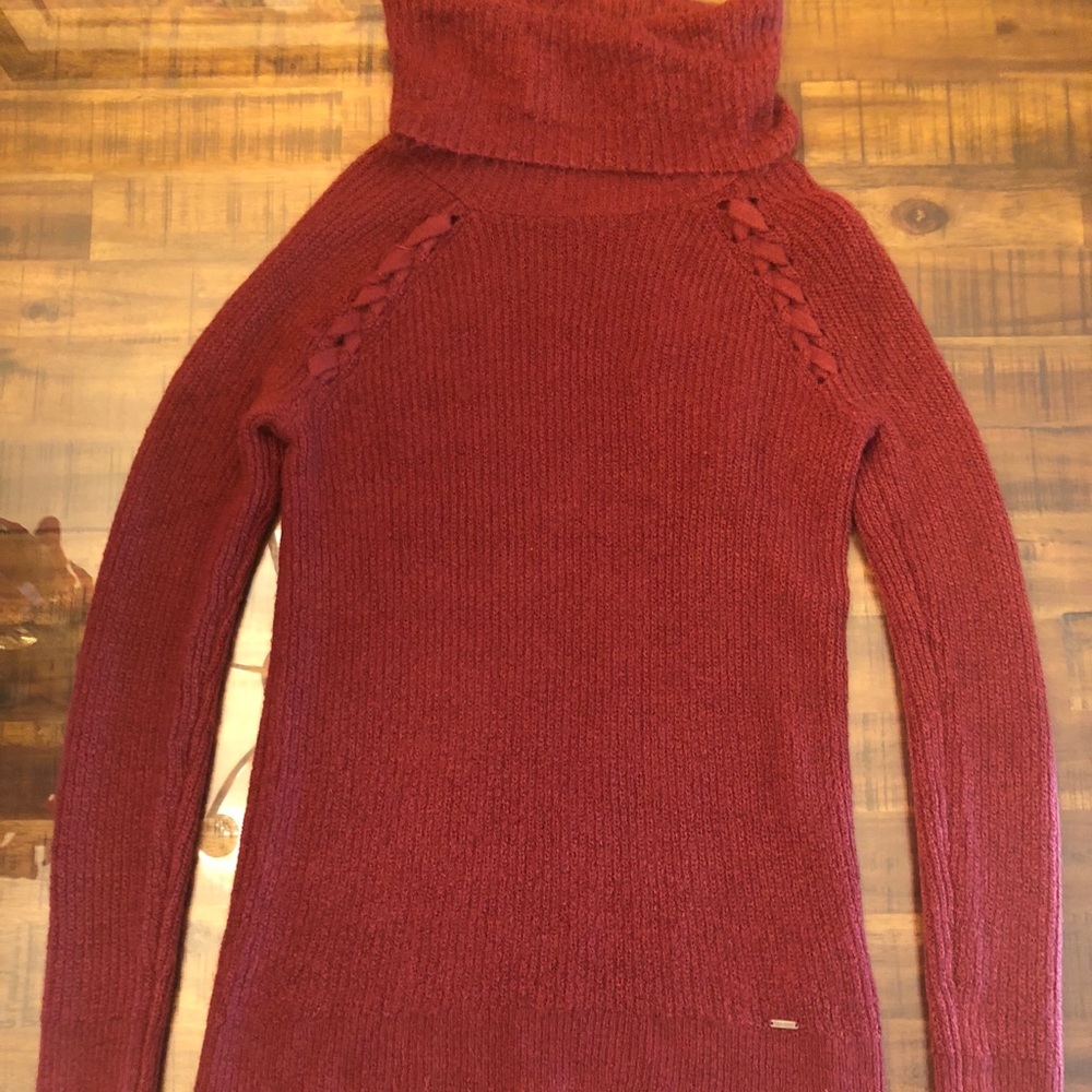 Hollister burgundy sweater dress.